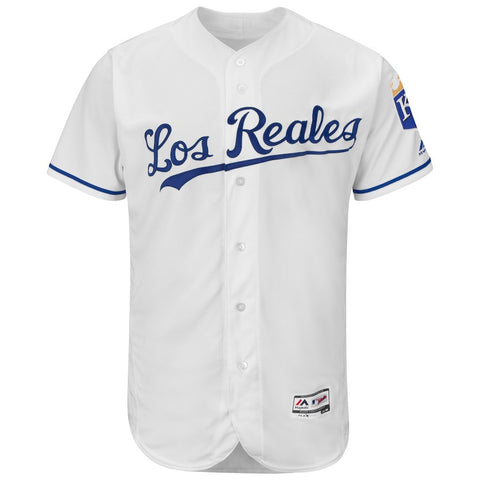 Kansas City Royals Majestic Alternate Los Reales Flex Base Authentic Collection Team Jersey