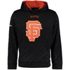 San Francisco Giants Stitches Pullover Fleece Hoodie with Contrast Hood - Black
