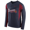 Atlanta Braves Long Sleeve Windbreaker - Navy