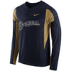 Milwaukee Brewers Long Sleeve Windbreaker - Navy