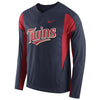 Minnesota Twins Long Sleeve Windbreaker Jacket - Navy