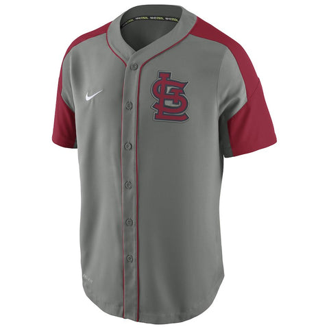 St. Louis Cardinals Dri-FIT Woven Jersey - Gray/Red