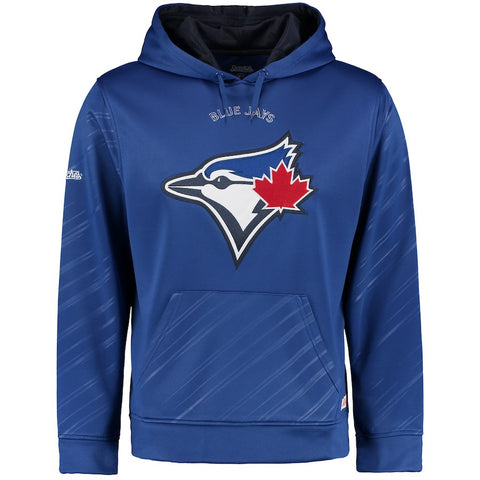 Toronto Blue Jays Stitches Pullover Fleece Hoodie with Contrast Hood - Royal