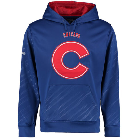 Chicago Cubs Stitches Pullover Fleece Hoodie with Contrast Hood - Royal