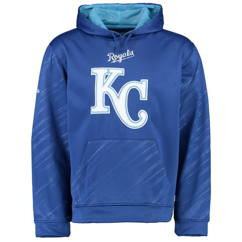 Kansas City Royals Stitches Pullover Fleece Hoodie with Contrast Hood - Royal