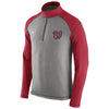 Washington Nationals Dri-FIT Touch Fleece Half-Zip Sweatshirt - Gray/Red