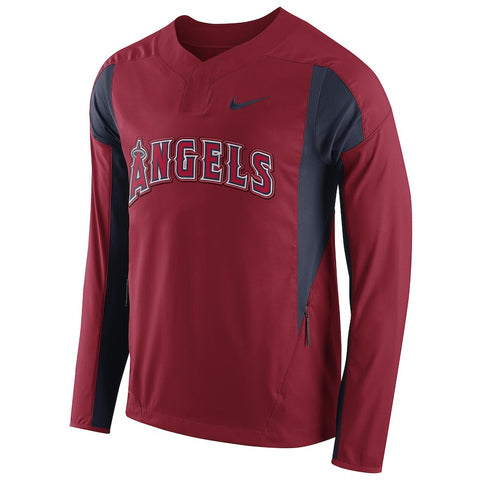 Los Angeles Angels Long Sleeve Windbreaker - Red