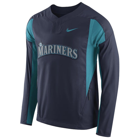 Seattle Mariners Long Sleeve Windbreaker Jacket - Navy