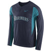 Seattle Mariners Long Sleeve Windbreaker Jacket - Navy