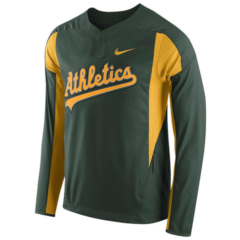 Oakland Athletics Long Sleeve Windbreaker - Green