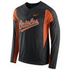 Baltimore Orioles Long Sleeve Windbreaker - Black