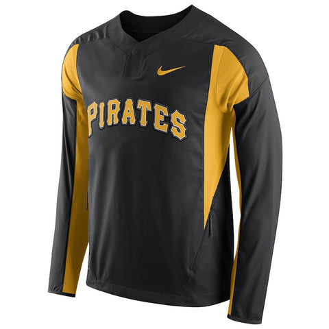 Pittsburgh Pirates Long Sleeve Windbreaker Jacket - Black