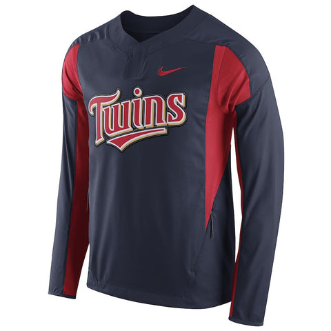 Minnesota Twins Long Sleeve Windbreaker Jacket - Navy