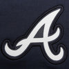Atlanta Braves Waffle Crewneck Sweatshirt - Navy