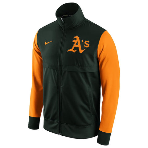 Oakland Athletics MLB Track Jacket - Green/Gold