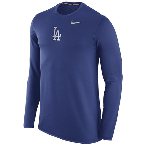 Los Angeles Dodgers Waffle Crewneck Sweatshirt - Royal