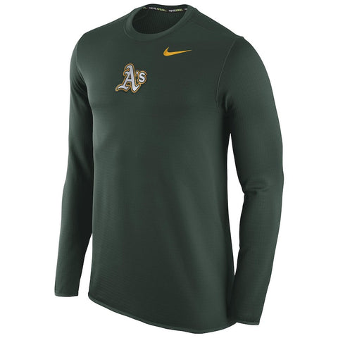 Oakland Athletics Waffle Crewneck Sweatshirt - Green