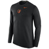 Baltimore Orioles Waffle Crewneck Sweatshirt - Black
