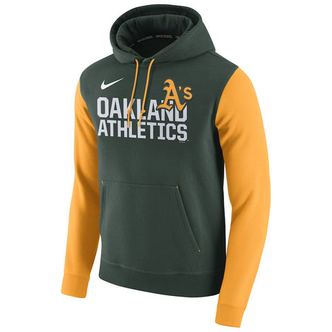 Oakland Athletics Club Fleece Pullover Hoodie - Green