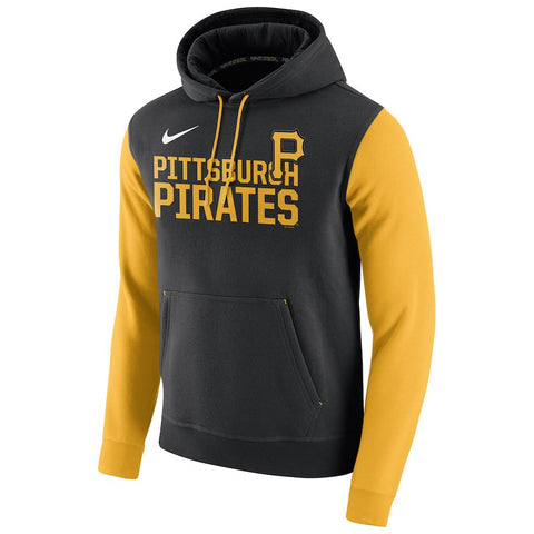 Pittsburgh Pirates Club Fleece Pullover Hoodie - Black