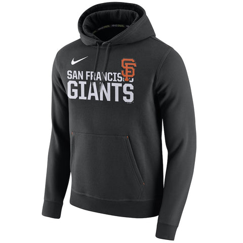 San Francisco Giants Club Fleece Pullover Hoodie - Black