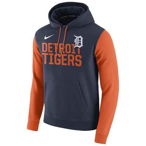 Detroit Tigers Club Fleece Pullover Hoodie - Navy