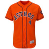 George Springer Houston Astros Majestic Alternate Flex Base Authentic Collection Player Jersey - Orange
