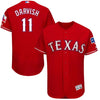 Yu Darvish Texas Rangers Majestic Alternate Flex Base Authentic Collection Player Jersey - Scarlet