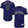 Carlos Gonzalez Colorado Rockies Majestic Alternate Authentic Collection Flex Base Player Jersey - Purple