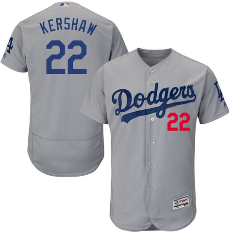 Clayton Kershaw Los Angeles Dodgers Majestic Alternate Road Flex Base Authentic Collection Player Jersey