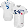 Corey Seager Los Angeles Dodgers Majestic Home Flex Base Authentic Collection Player Jersey