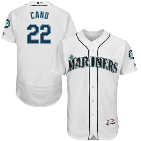 Robinson Cano Seattle Mariners Majestic Home Flex Base Authentic Collection Player Jersey - White