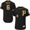 Starling Marte Pittsburgh Pirates Majestic Flex Base Authentic Collection Player Jersey - Black