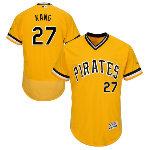 Jung Ho Kang Pittsburgh Pirates Majestic Alternate Flex Base Authentic Collection Player Jersey - Gold
