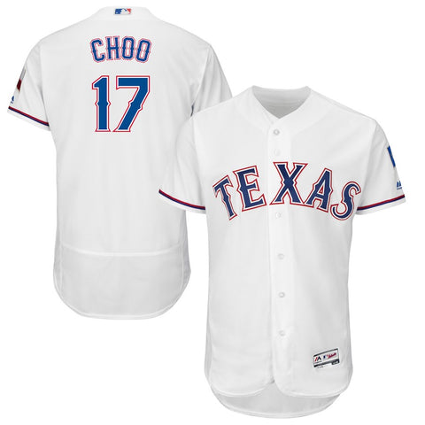 Shin-Soo Choo Texas Rangers Majestic Home Flex Base Authentic Collection Player Jersey - White