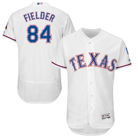 Prince Fielder Texas Rangers Majestic Home Flex Base Authentic Collection Player Jersey - White