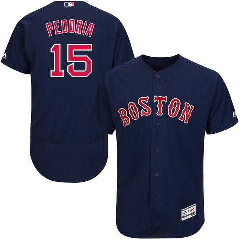 Dustin Pedroia Boston Red Sox Majestic Alternate Flex Base Authentic Collection Player Jersey - Navy