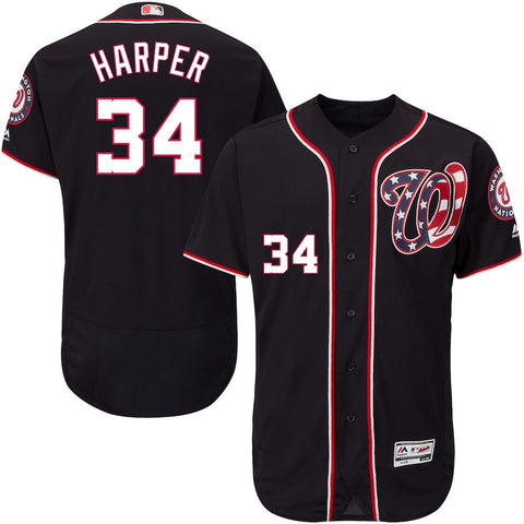 Bryce Harper Washington Nationals Majestic Alternate Flex Base Authentic Collection Player Jersey