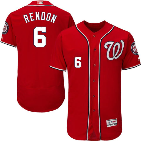 Anthony Rendon Washington Nationals Majestic Alternate Flex Base Authentic Collection Player Jersey - Scarlet