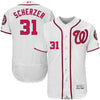 Max Scherzer Washington Nationals Majestic Home Flex Base Authentic Collection Player Jersey - White