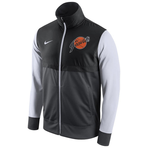 San Francisco Giants Cooperstown Collection Track Jacket - Black/Gray