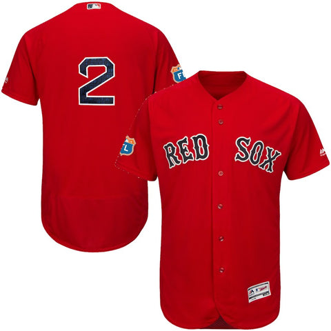 Xander Bogaerts Boston Red Sox Majestic Alternate Flex Base Authentic Collection Player Jersey - Scarlet