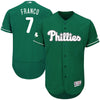Maikel Franco Philadelphia Phillies Majestic 2018 St. Patrick's Day Flex Base Authentic Collection Celtic Player Jersey