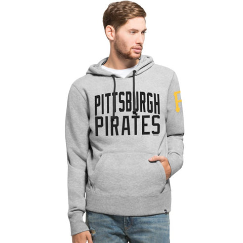Pittsburgh Pirates '47 Game Break Cross Check Hoodie - Gray