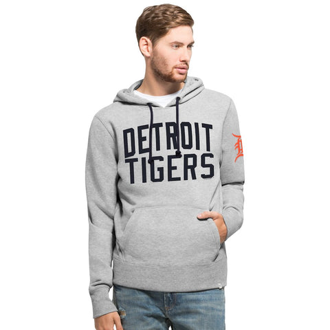 Detroit Tigers '47 Game Break Cross Check Hoodie - Gray