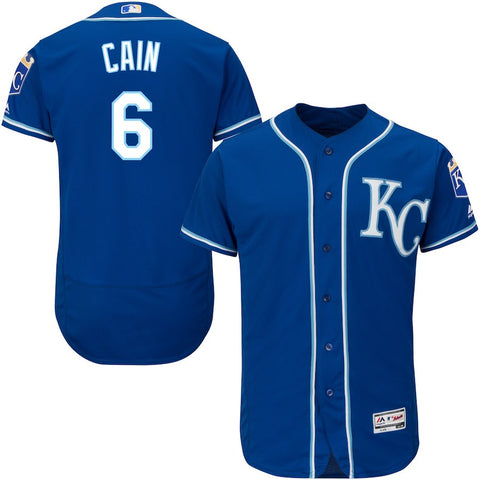 Lorenzo Cain Kansas City Royals Majestic Alternate Flex Base Authentic Collection Player Jersey