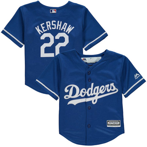 Clayton Kershaw Los Angeles Dodgers Majestic Toddler Fashion Official Cool Base Player Jersey - Royal