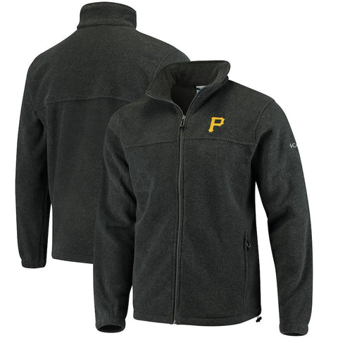 Pittsburgh Pirates Columbia Flanker Full-Zip Jacket - Charcoal