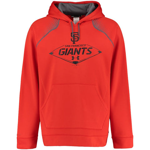 San Francisco Giants Under Armour Ground Ball Pullover Hoodie - Orange