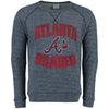 Atlanta Braves Majestic Threads Team Favorite French Terry Raglan Sleeve Sweatshirt - Navy